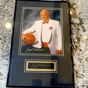 Jerry Tarkanian autograph framed photo with cert of authenticity